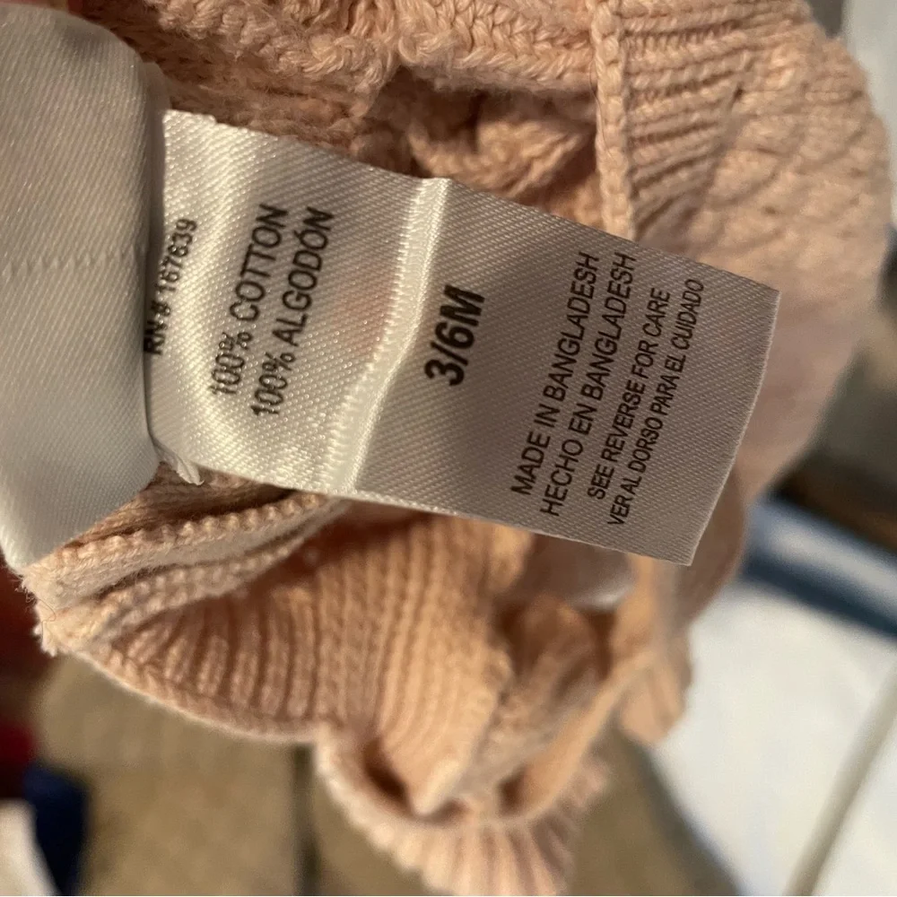 NICOLE MILLER NEW YORK Pink Knit Baby Romper 3-6 Months